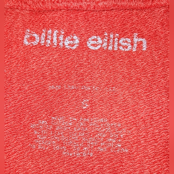 BILLIE EILISH HAPPIER THAN EVER CONCERT HOODIE. - Picture 4 of 4